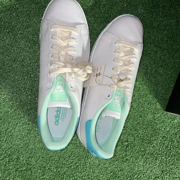 Adidas Stan Smith White Mint Rush Sneakers GY4832 Mens Size 11.5 - Picture 7 of 9